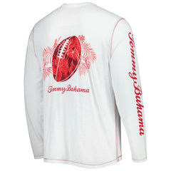 Arizona Cardinals Laces Out Billboard Long Sleeve T-Shirt White - Tommy Bahama