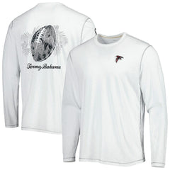Atlanta Falcons Laces Out Billboard Long Sleeve T-Shirt White - Tommy Bahama