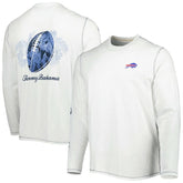 Buffalo Bills Laces Out Billboard Long Sleeve T-Shirt White - Tommy Bahama