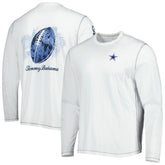 Dallas Cowboys Laces Out Billboard Long Sleeve T-Shirt White - Tommy Bahama