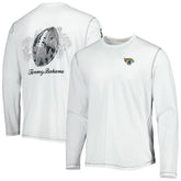 Jacksonville Jaguars Laces Out Billboard Long Sleeve T-Shirt White - Tommy Bahama