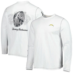 Los Angeles Chargers Laces Out Billboard Long Sleeve T-Shirt White - Tommy Bahama