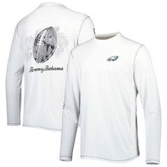 Philadelphia Eagles Laces Out Billboard Long Sleeve T-Shirt White - Tommy Bahama
