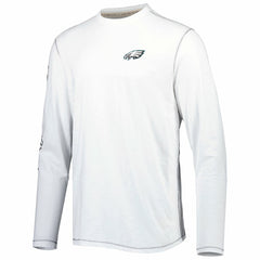 Philadelphia Eagles Laces Out Billboard Long Sleeve T-Shirt White - Tommy Bahama