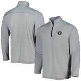 Las Vegas Raiders On Deck IslandZone Half-Zip Jacket Gray - Tommy Bahama