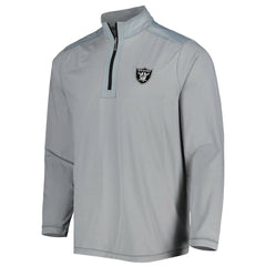 Las Vegas Raiders On Deck IslandZone Half-Zip Jacket Gray - Tommy Bahama