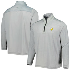 Minnesota Vikings On Deck IslandZone Half-Zip Jacket Gray - Tommy Bahama