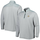 New Orleans Saints On Deck IslandZone Half-Zip Jacket Gray - Tommy Bahama
