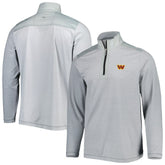 Washington Commanders On Deck IslandZone Half-Zip Jacket Gray - Tommy Bahama