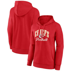 Kansas City Chiefs Women's Team Logo Victory Script Pullover Hoodie Red - Fanatics