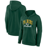 Green Bay Packers Women's Team Logo Victory Script Pullover Hoodie Green - Fanatics