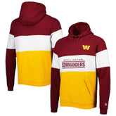 Washington Commanders New Era Colorblock Current Pullover Hoodie Gold - NFL