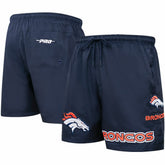 Denver Broncos Pro Standard Woven Shorts Navy - NFL