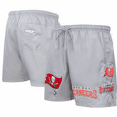 Tampa Bay Buccaneers Pro Standard Woven Shorts Pewter - NFL