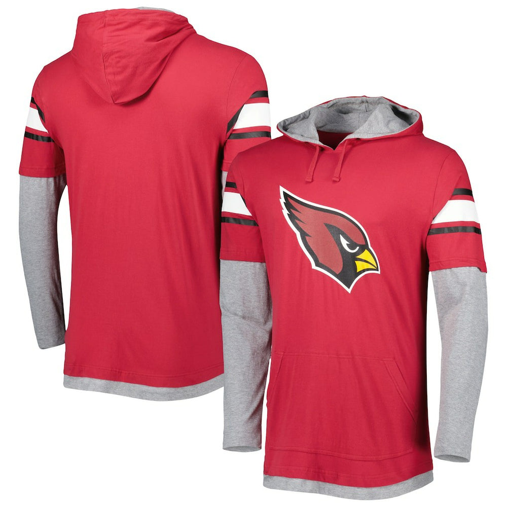Arizona Cardinals New Era Long Sleeve Hoodie T-Shirt Cardinal - NFL