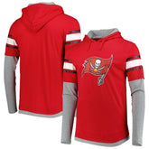 Tampa Bay Buccaneers New Era Long Sleeve Hoodie T-Shirt Red - NFL