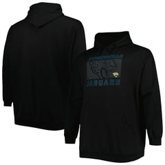 Jacksonville Jaguars Big & Tall Pop of Color Pullover Hoodie Black - Fanatics