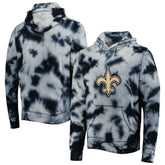 New Orleans Saints New Era Team Tie-Dye Pullover Hoodie Black - NFL