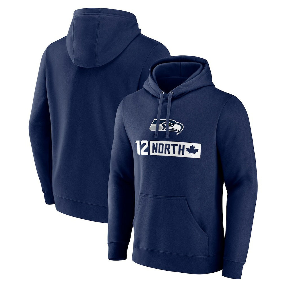Seattle Seahawks 12 North Pullover Hoodie College Navy - NFL