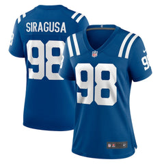 Tony Siragusa Indianapolis Colts Women's Game Retired Player Jersey Royal - Nike