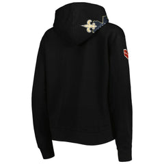 New Orleans Saints Pro Standard Women's Local Patch Pullover Hoodie Black - NFL