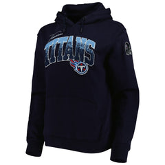 Tennessee Titans Pro Standard Women's Local Patch Pullover Hoodie Navy - NFL