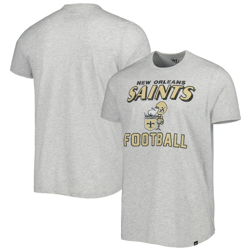 New Orleans Saints '47 Dozer Franklin Lightweight T-Shirt Gray - 47 brand