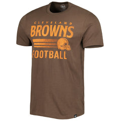 Cleveland Browns '47 Wordmark Rider Franklin T-Shirt Brown - 47 brand