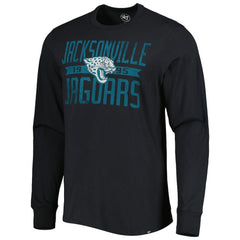 Jacksonville Jaguars '47 Brand Wide Out Franklin Long Sleeve T-Shirt Black - 47 brand