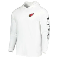 Arizona Cardinals Vineyard Vines Local Long Sleeve Hoodie T-Shirt White - NFL