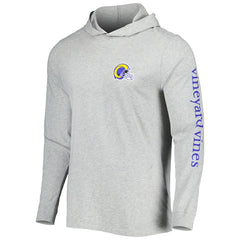 Los Angeles Rams Vineyard Vines Local Long Sleeve Hoodie T-Shirt Heathered Gray - NFL