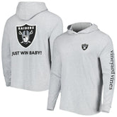 Las Vegas Raiders Vineyard Vines Local Long Sleeve Hoodie T-Shirt Heathered Gray - NFL