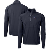 Indianapolis Colts Cutter & Buck Adapt Eco Knit Hybrid Recycled Quarter-Zip Pullover Top Navy - NFL