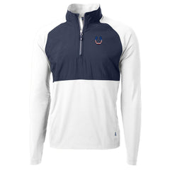 Indianapolis Colts Cutter & Buck Adapt Eco Knit Hybrid Recycled Quarter-Zip Pullover Top White - NFL