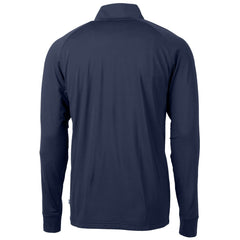 Detroit Lions Cutter & Buck Team Adapt Eco Knit Hybrid Recycled Quarter-Zip Pullover Top Navy - NFL