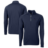 Minnesota Vikings Cutter & Buck Team Adapt Eco Knit Hybrid Recycled Quarter-Zip Pullover Top Navy - NFL