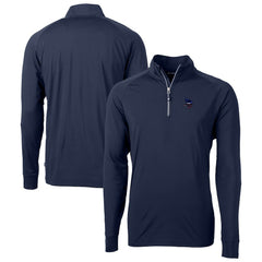 Minnesota Vikings Cutter & Buck Team Adapt Eco Knit Hybrid Recycled Quarter-Zip Pullover Top Navy - NFL