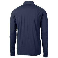 Minnesota Vikings Cutter & Buck Team Adapt Eco Knit Hybrid Recycled Quarter-Zip Pullover Top Navy - NFL