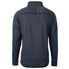 Detroit Lions Cutter & Buck Big & Tall Mainsail Sweater Knit Half-Zip Pullover Jacket Heathered Navy - NFL
