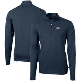 Kansas City Chiefs Cutter & Buck Big & Tall Virtue Eco Pique Recycled Quarter-Zip Jacket Navy - NFL