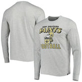 New Orleans Saints '47 Dozer Franklin Long Sleeve T-Shirt Heathered Gray - 47 brand