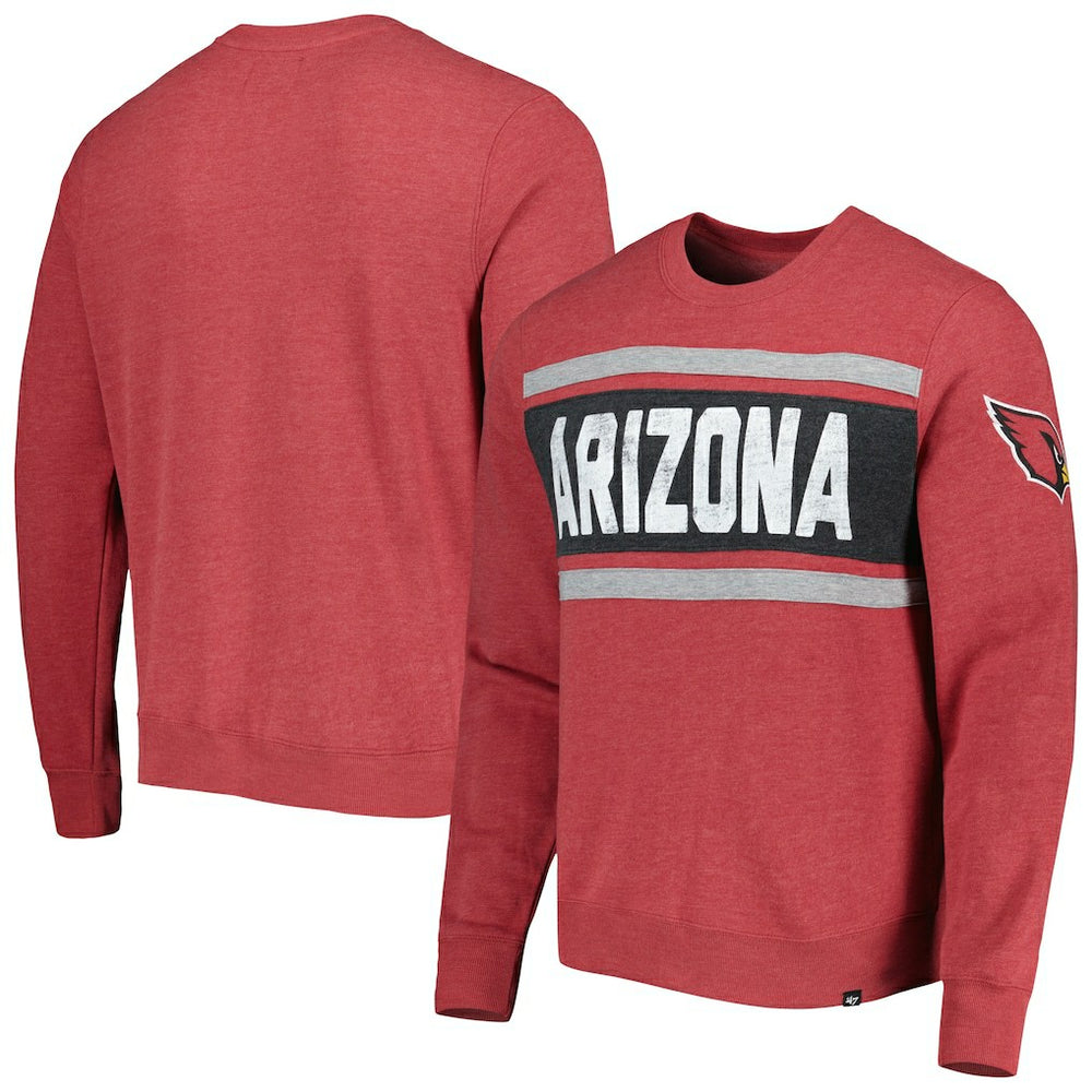 Arizona Cardinals '47 Bypass Tribeca Pullover Sweatshirt Heathered Cardinal - 47 brand