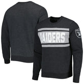 Las Vegas Raiders '47 Bypass Tribeca Pullover Sweatshirt Heathered Black - 47 brand