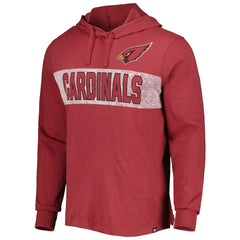Arizona Cardinals '47 Field Franklin Hooded Long Sleeve T-Shirt Cardinal - 47 brand