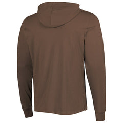 Cleveland Browns '47 Field Franklin Hooded Long Sleeve T-Shirt Brown - 47 brand
