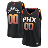 Fanatics - Phoenix Suns Fast Break Custom Replica Jersey - Black - Statement Edition