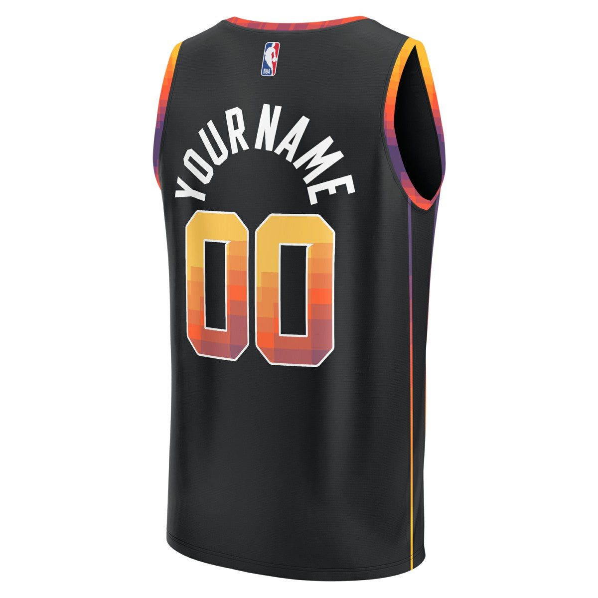Phoenix Suns Fast Break Custom Replica Jersey - Black - Statement Edition | NBA Jerseys