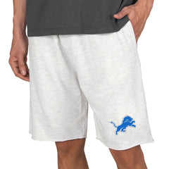 Detroit Lions Concepts Sport Mainstream Terry Shorts Oatmeal - NFL
