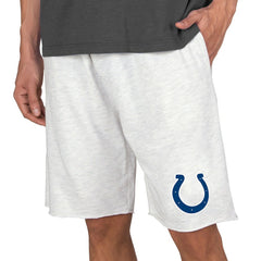 Indianapolis Colts Concepts Sport Mainstream Terry Shorts Oatmeal - NFL