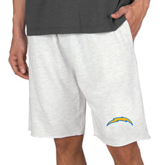 Los Angeles Chargers Concepts Sport Mainstream Terry Shorts Oatmeal - NFL